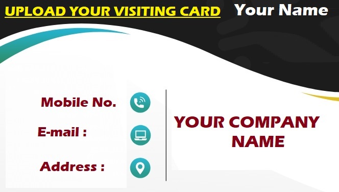Upload visiting Card